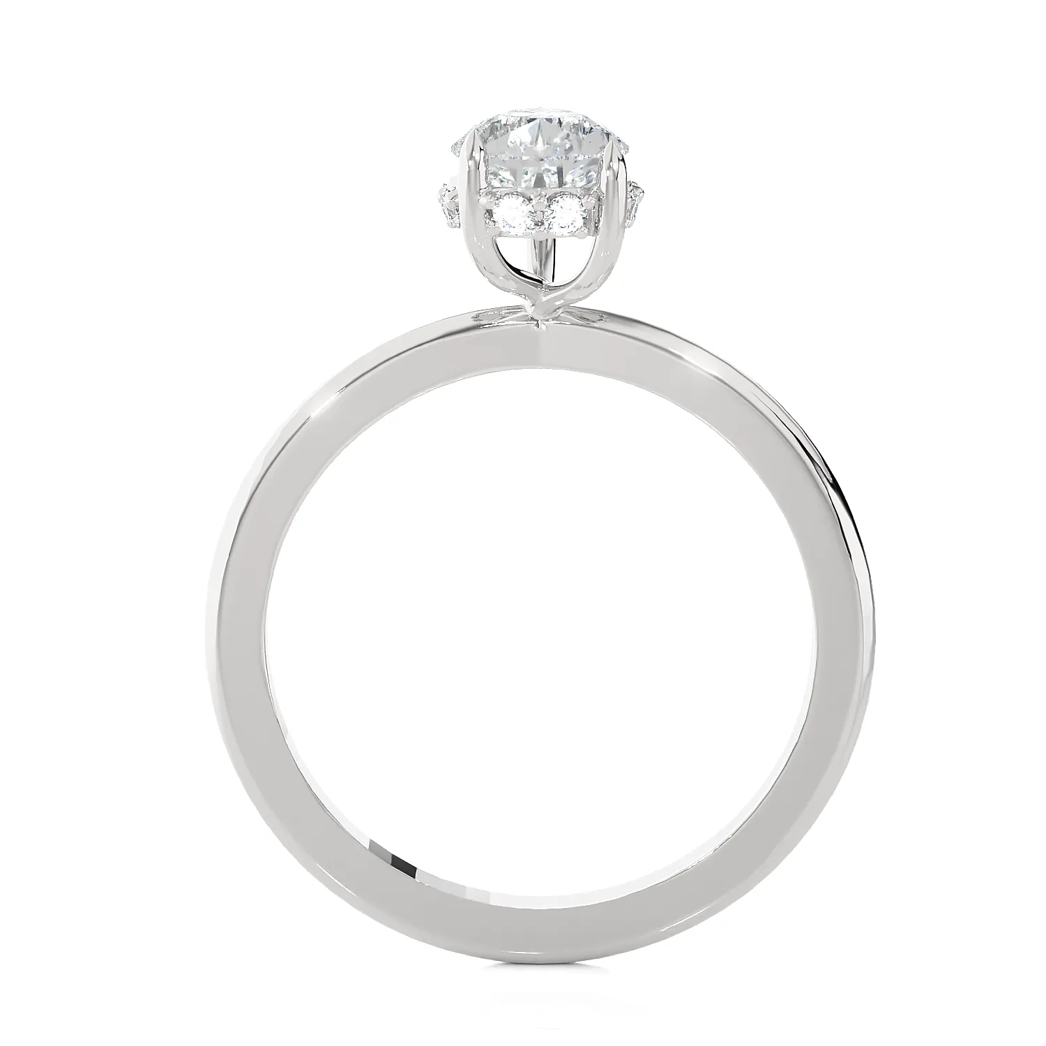 1 1/4 ctw Pear-Shaped Lab Grown Diamond Solitaire Engagement Ring