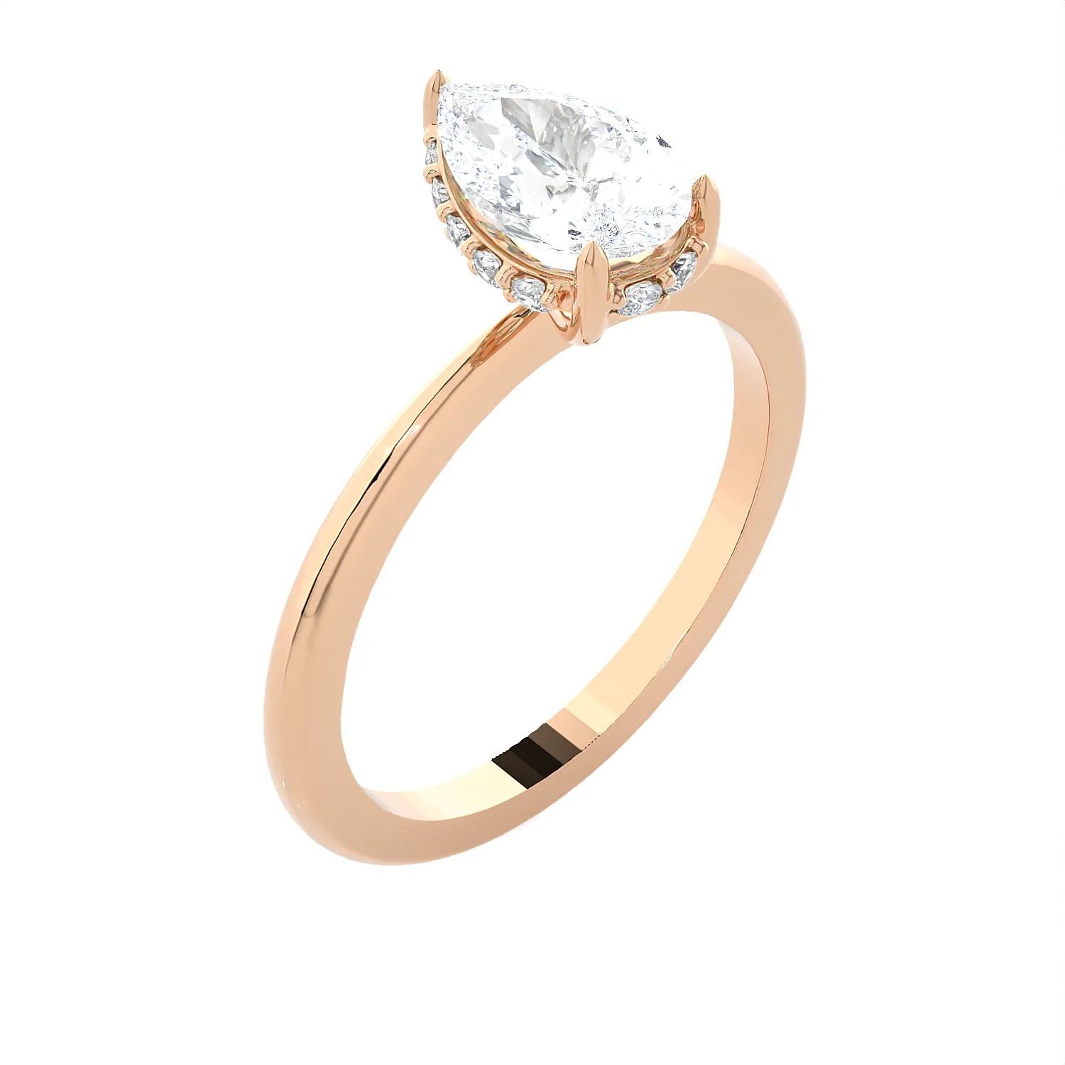 1 1/4 ctw Pear-Shaped Lab Grown Diamond Solitaire Engagement Ring