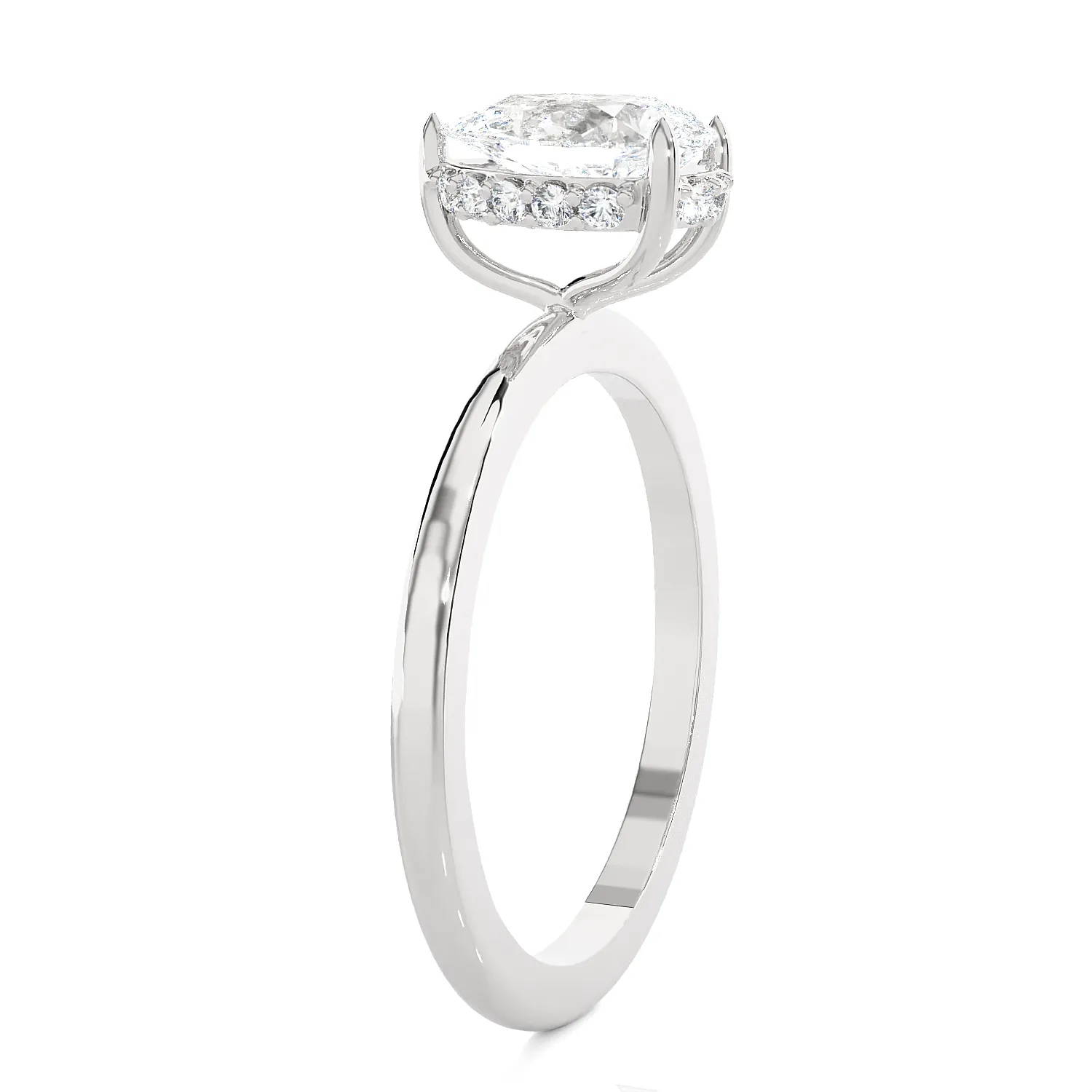 1 1/4 ctw Pear-Shaped Lab Grown Diamond Solitaire Engagement Ring
