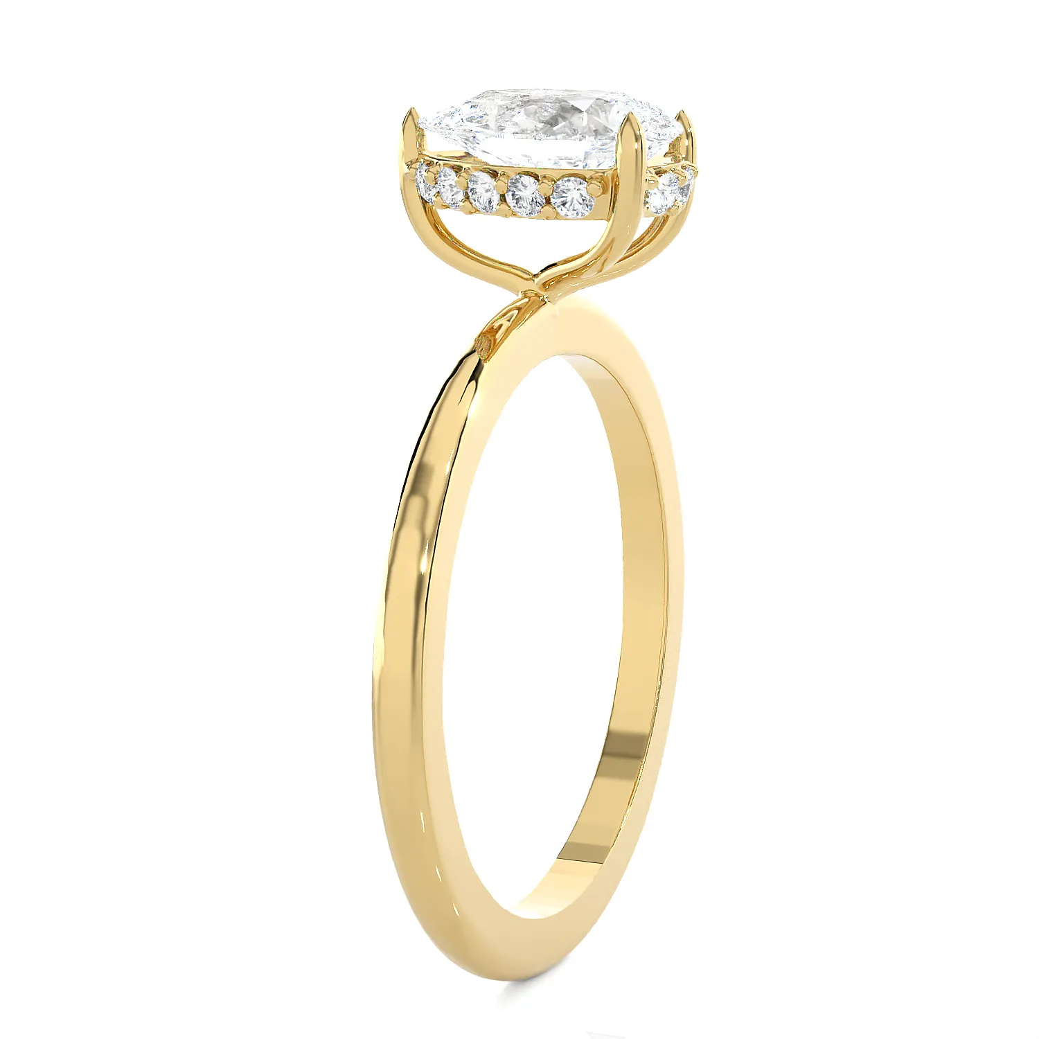 1 1/4 ctw Pear-Shaped Lab Grown Diamond Solitaire Engagement Ring