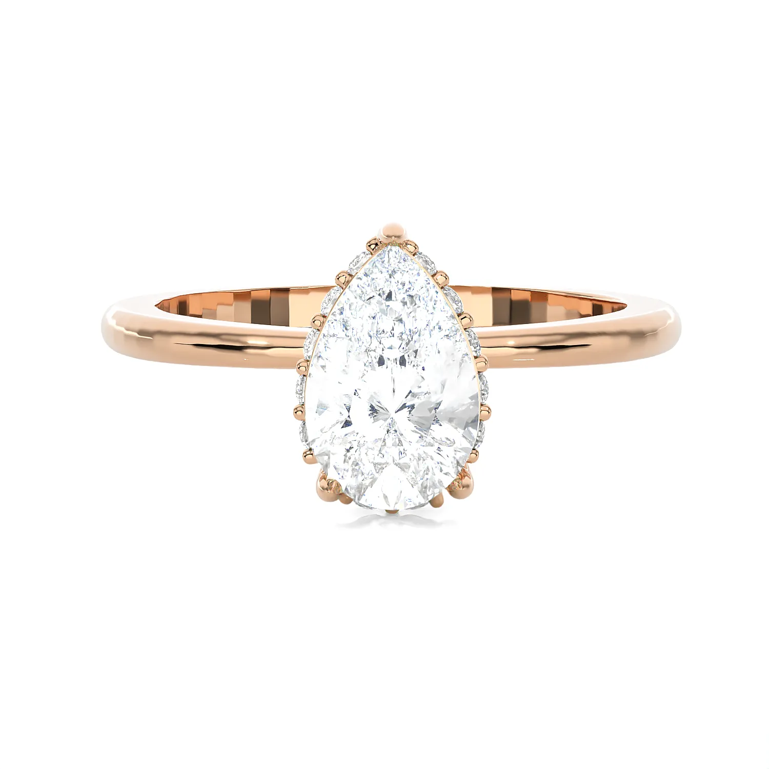 1 1/4 ctw Pear-Shaped Lab Grown Diamond Solitaire Engagement Ring
