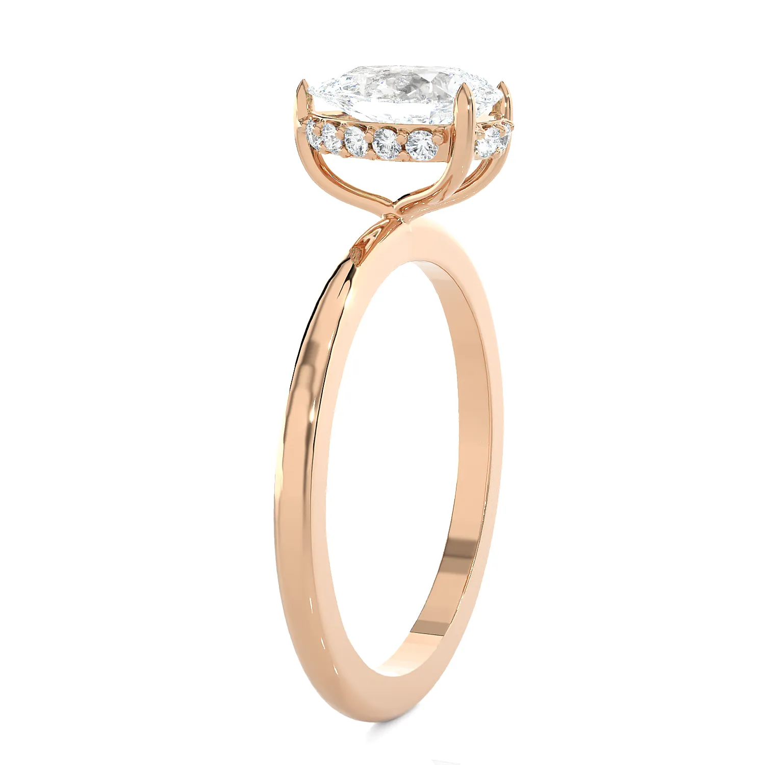 1 1/4 ctw Pear-Shaped Lab Grown Diamond Solitaire Engagement Ring