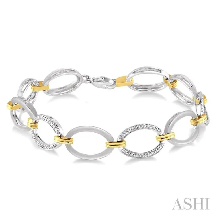 1/20 ctw Single Cut Diamond Bracelet in Sterling Silver