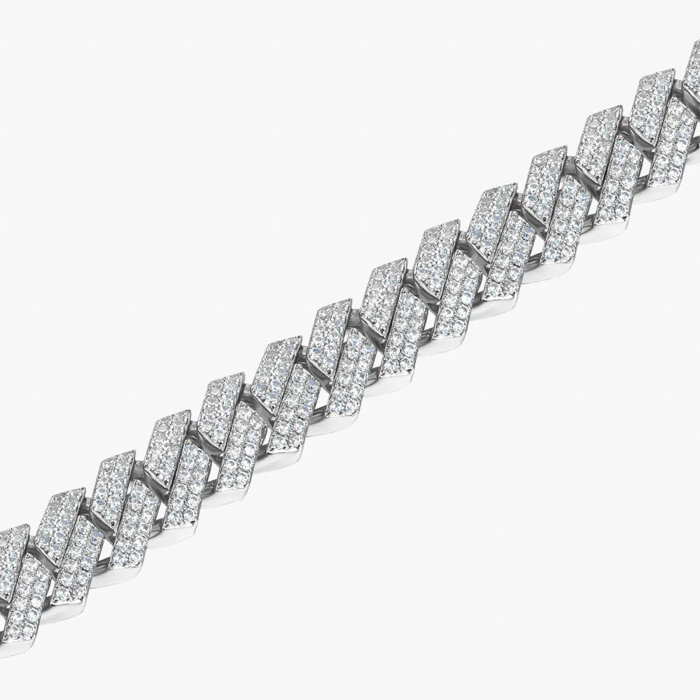 12mm Prong Cuban Bracelet