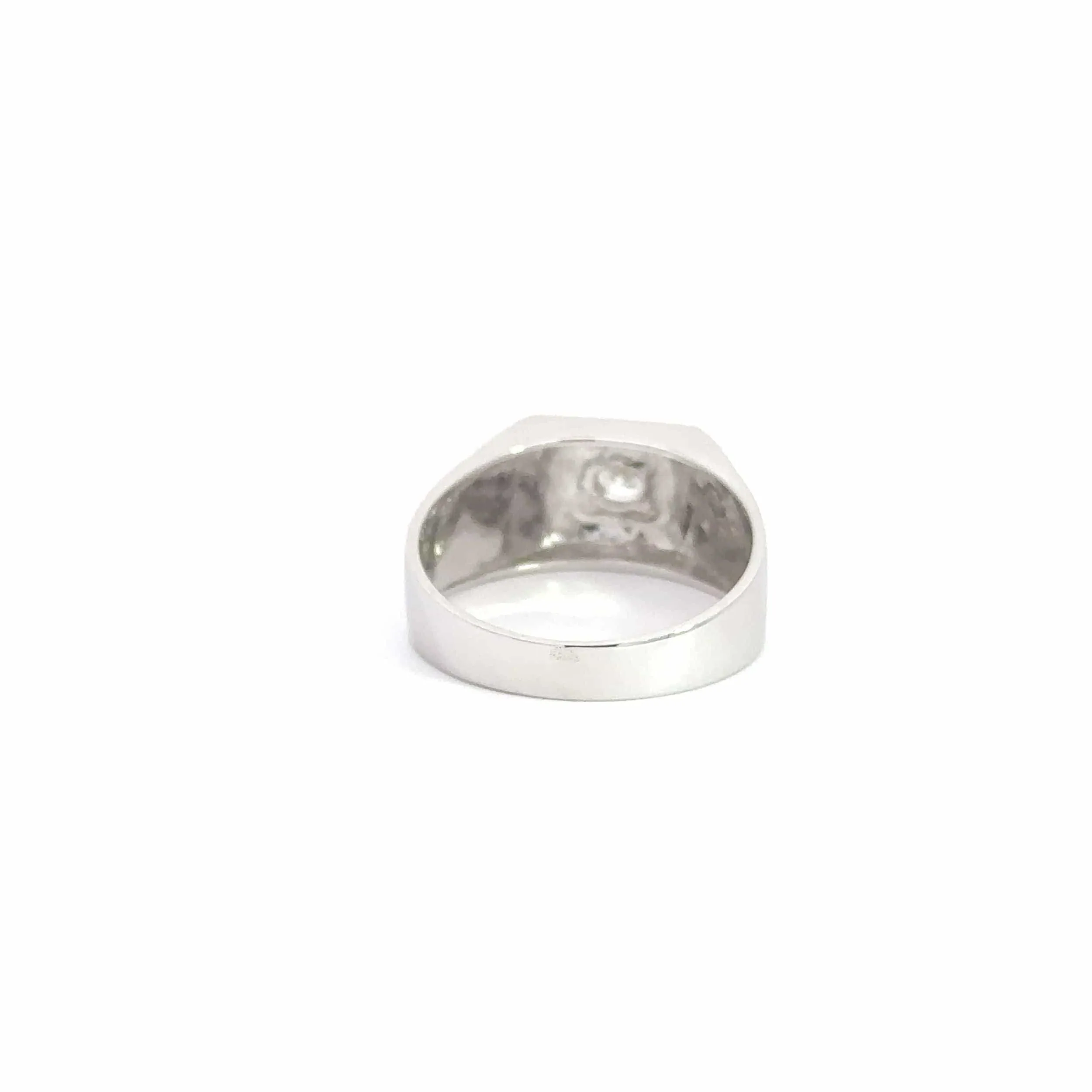 18k White Gold Men's Diamond Band Ring