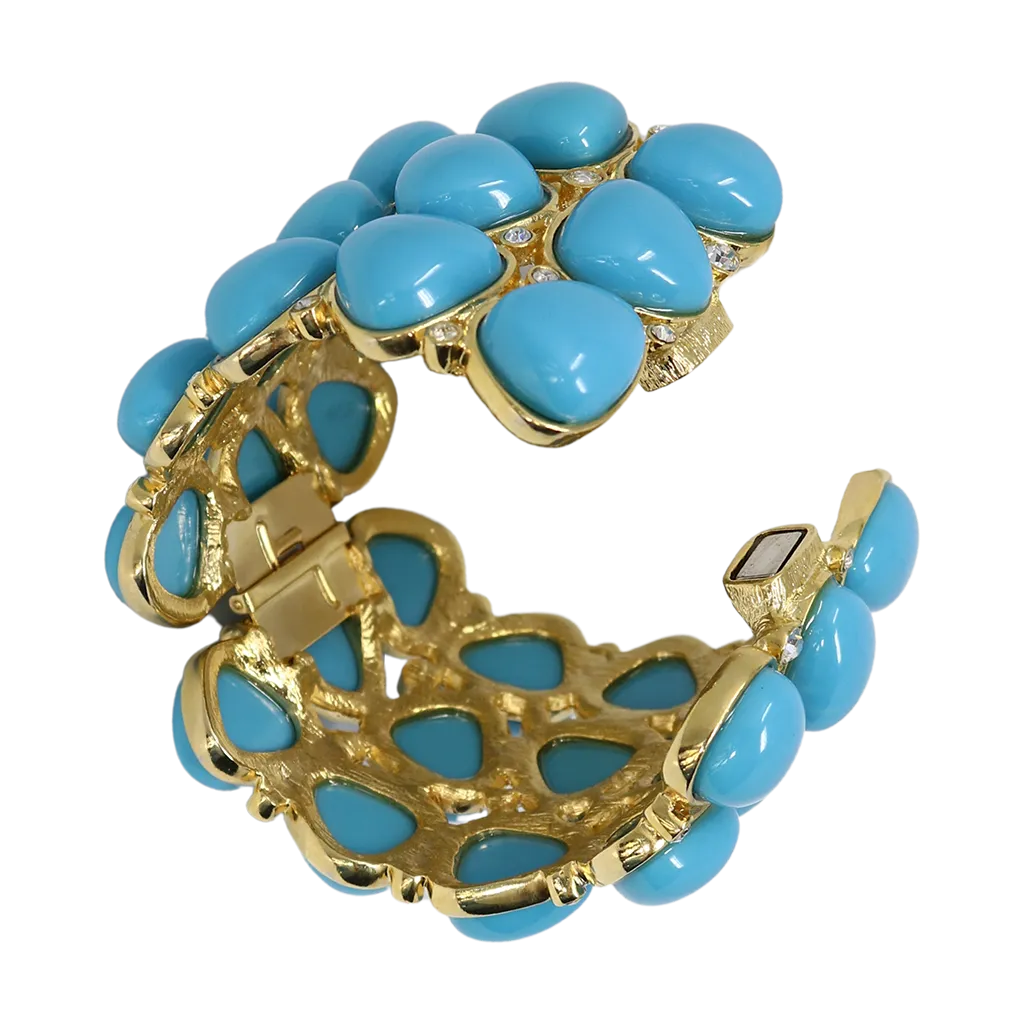 3 Row Turquoise Rounded Bracelet