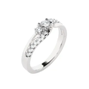 3/8 ctw Round 3 Stone Lab Grown Diamond Ring