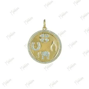 4 Charms Shiny Pendant