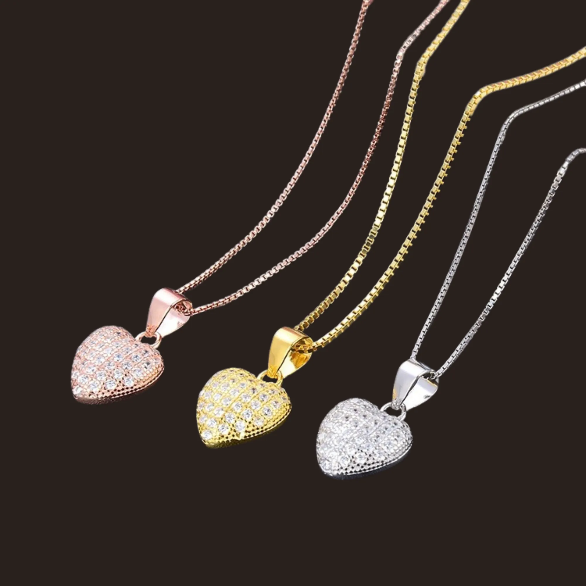 925 Silver Heart Charm Necklace