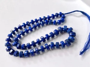 AAA Lapis Lazuli faceted tyre shape beads