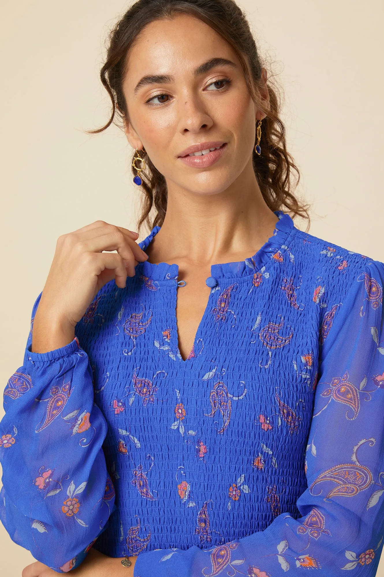 Allegra Earrings | Blue Sapphire