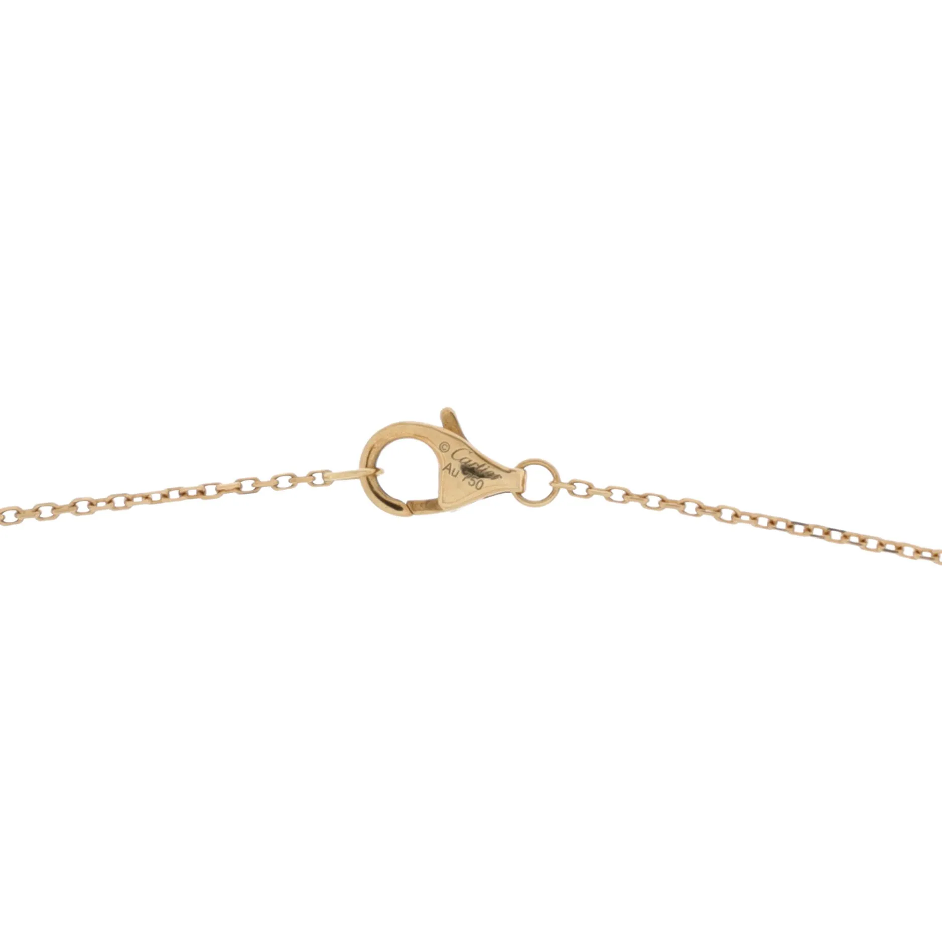 Amulette de Cartier Pendant Necklace 18K Yellow Gold with Lapis Lazuli and Diamond XS