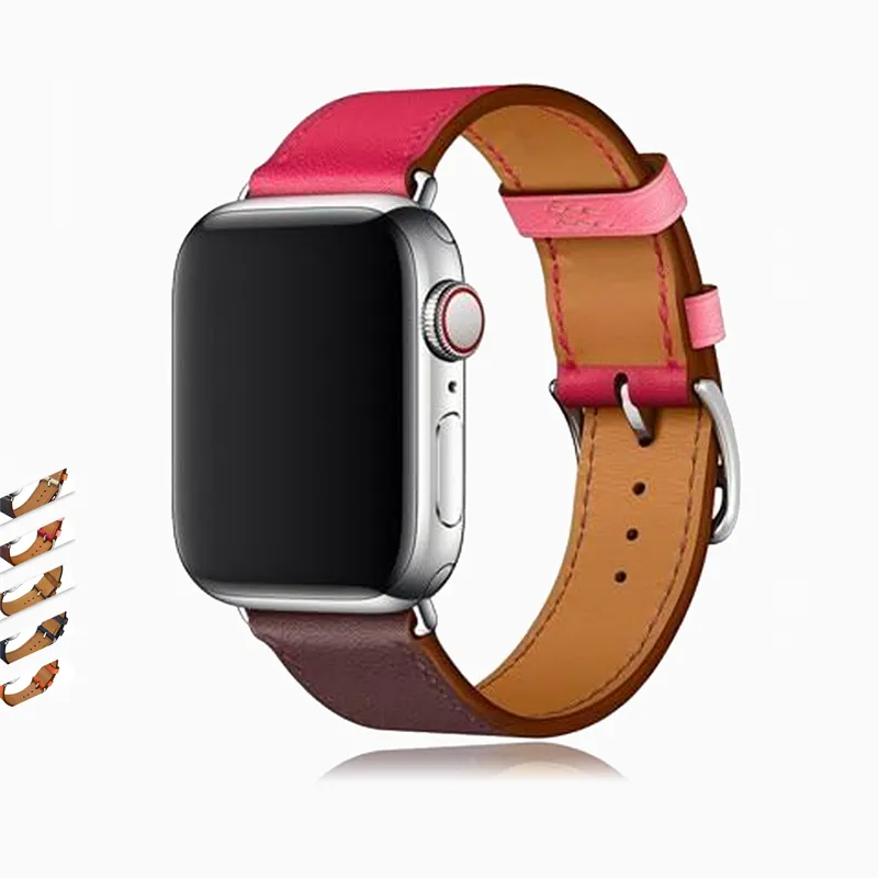 Apple Watch Band, Leather Single Strap Bracelet