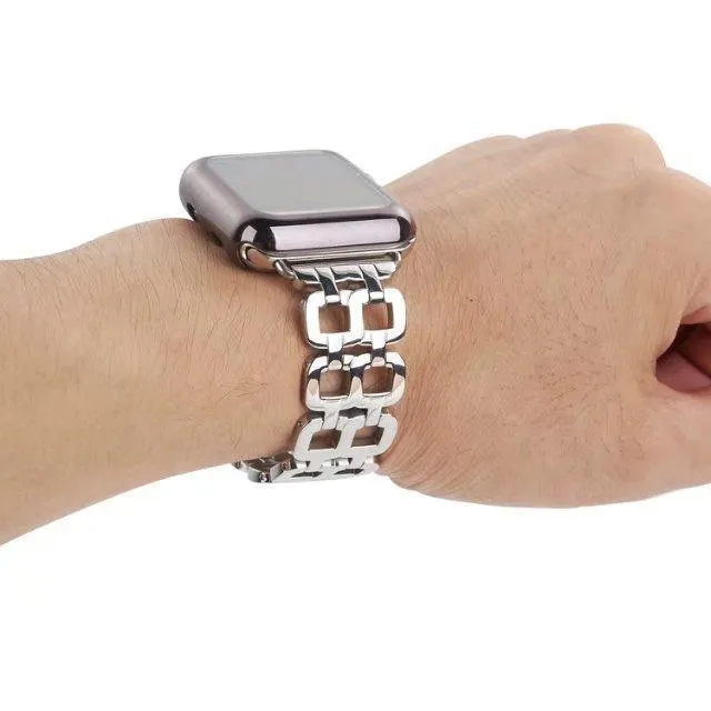 Apple Watch Series Luxury Metal Strap Stainless Steel Link Bracelet
