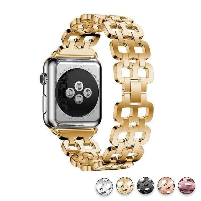 Apple Watch Series Luxury Metal Strap Stainless Steel Link Bracelet