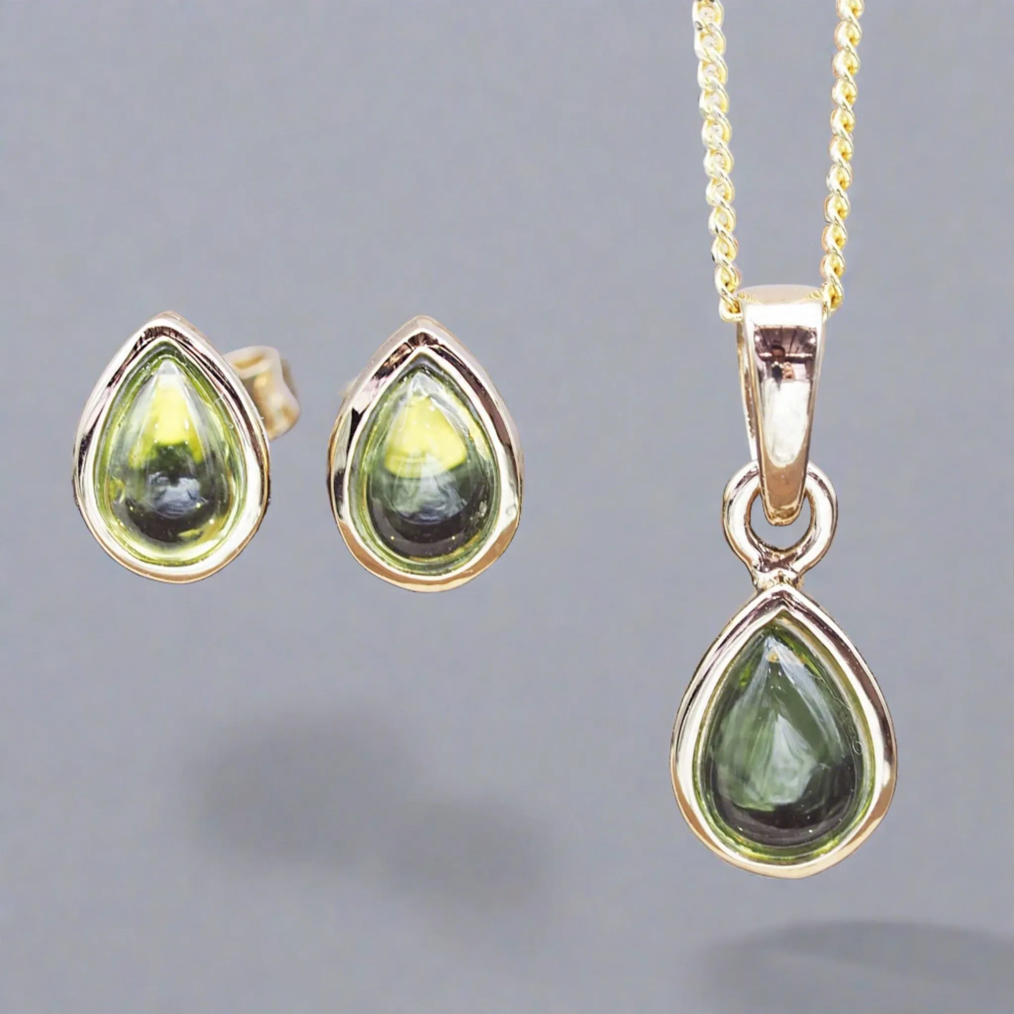 August Birthstone Jewellery Set - Peridot Jewellery