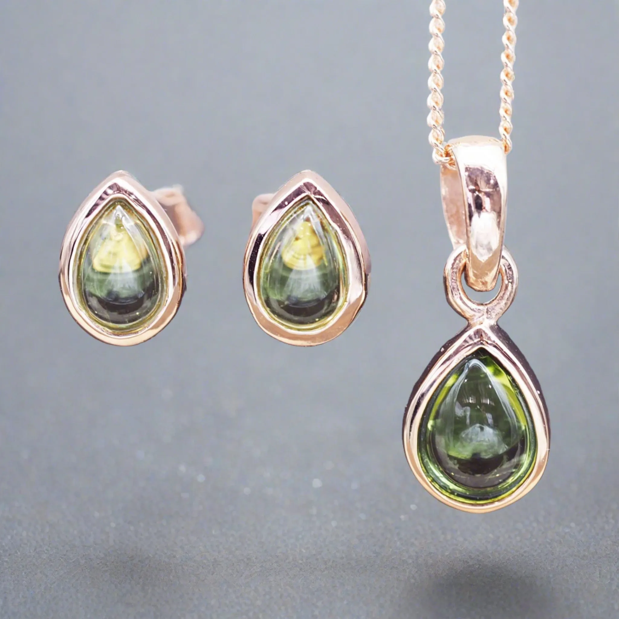 August Birthstone Jewellery Set - Peridot Jewellery