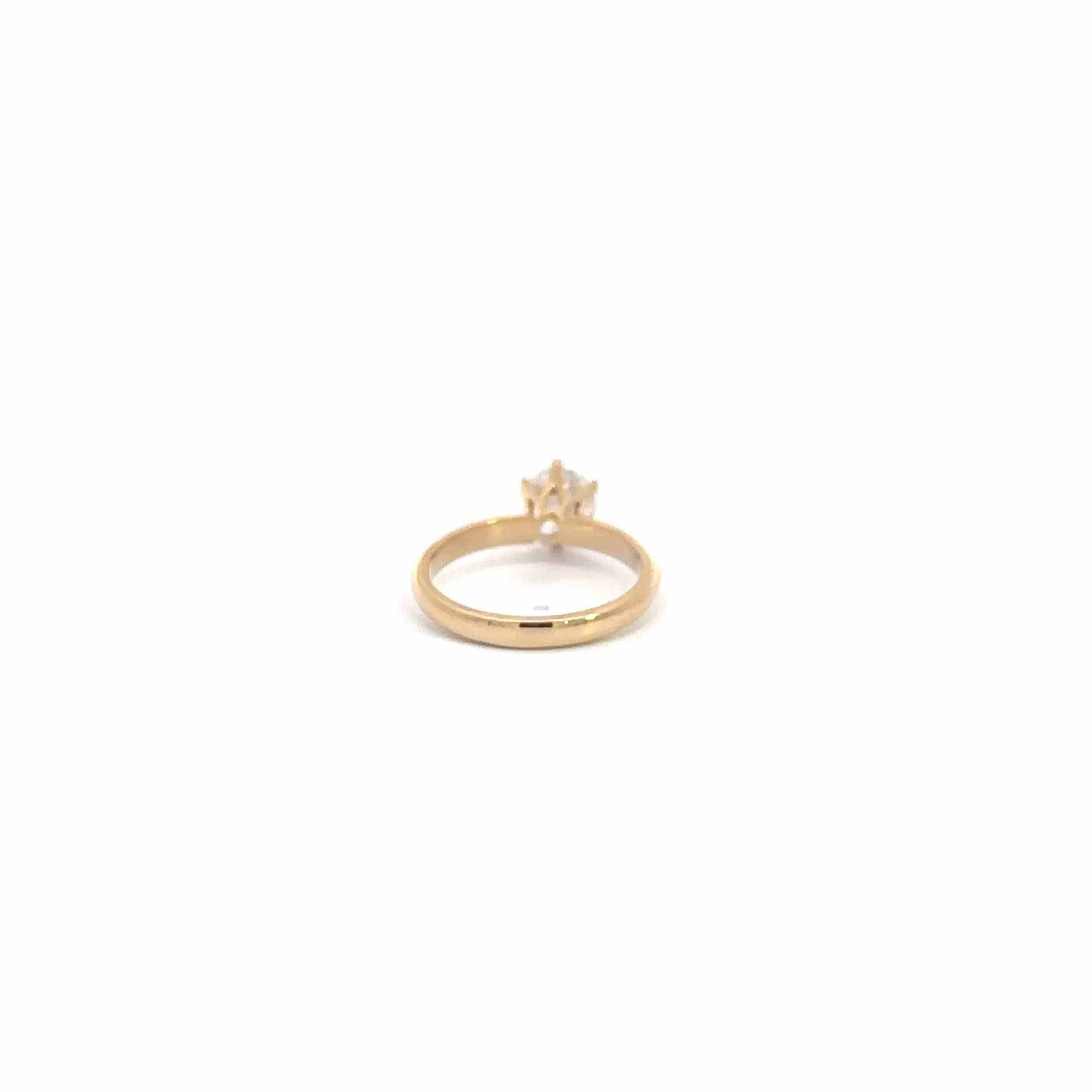 Baikalla 14k Gold Moissanite and Diamond 2 in 1 Engagement Ring Set