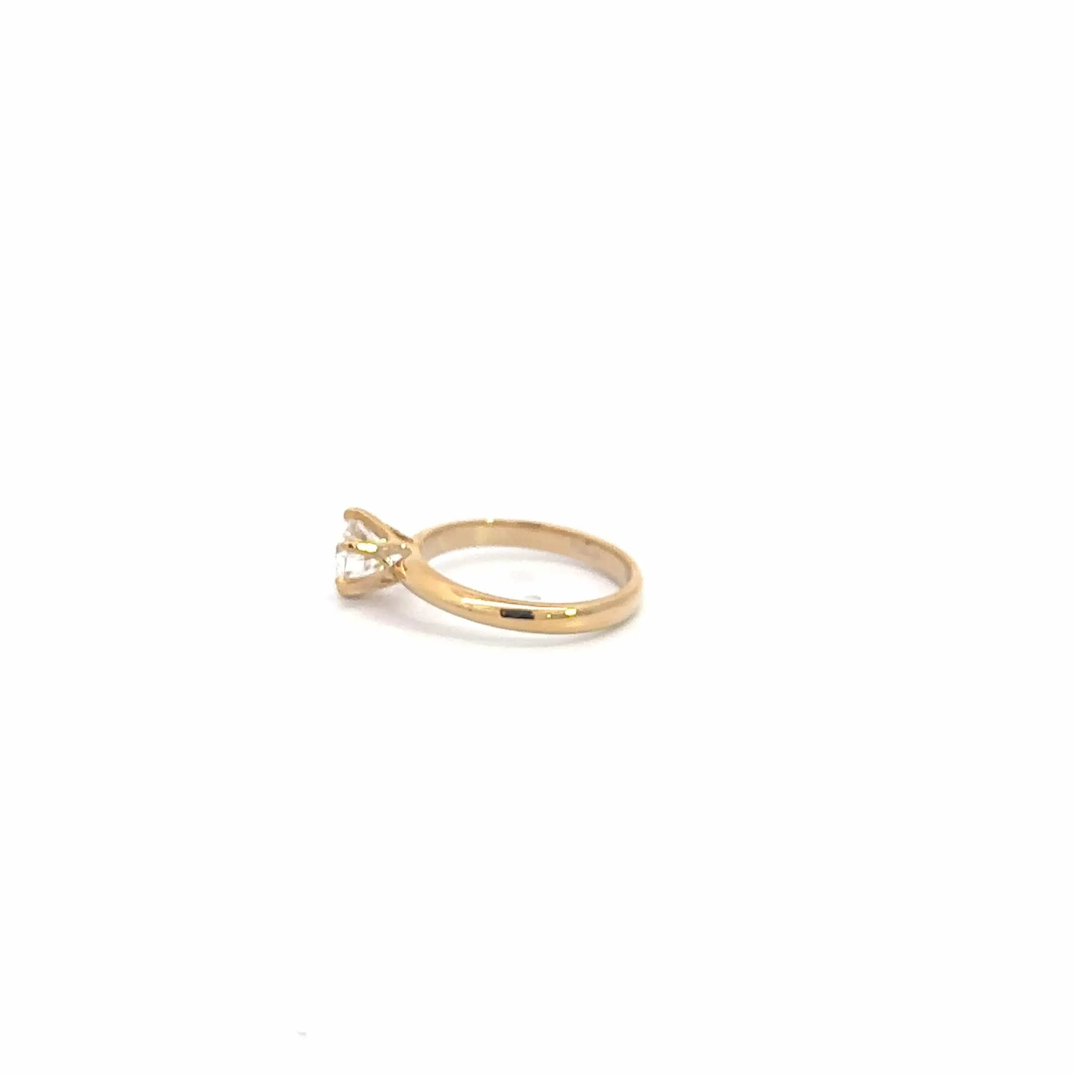 Baikalla 14k Gold Moissanite and Diamond 2 in 1 Engagement Ring Set