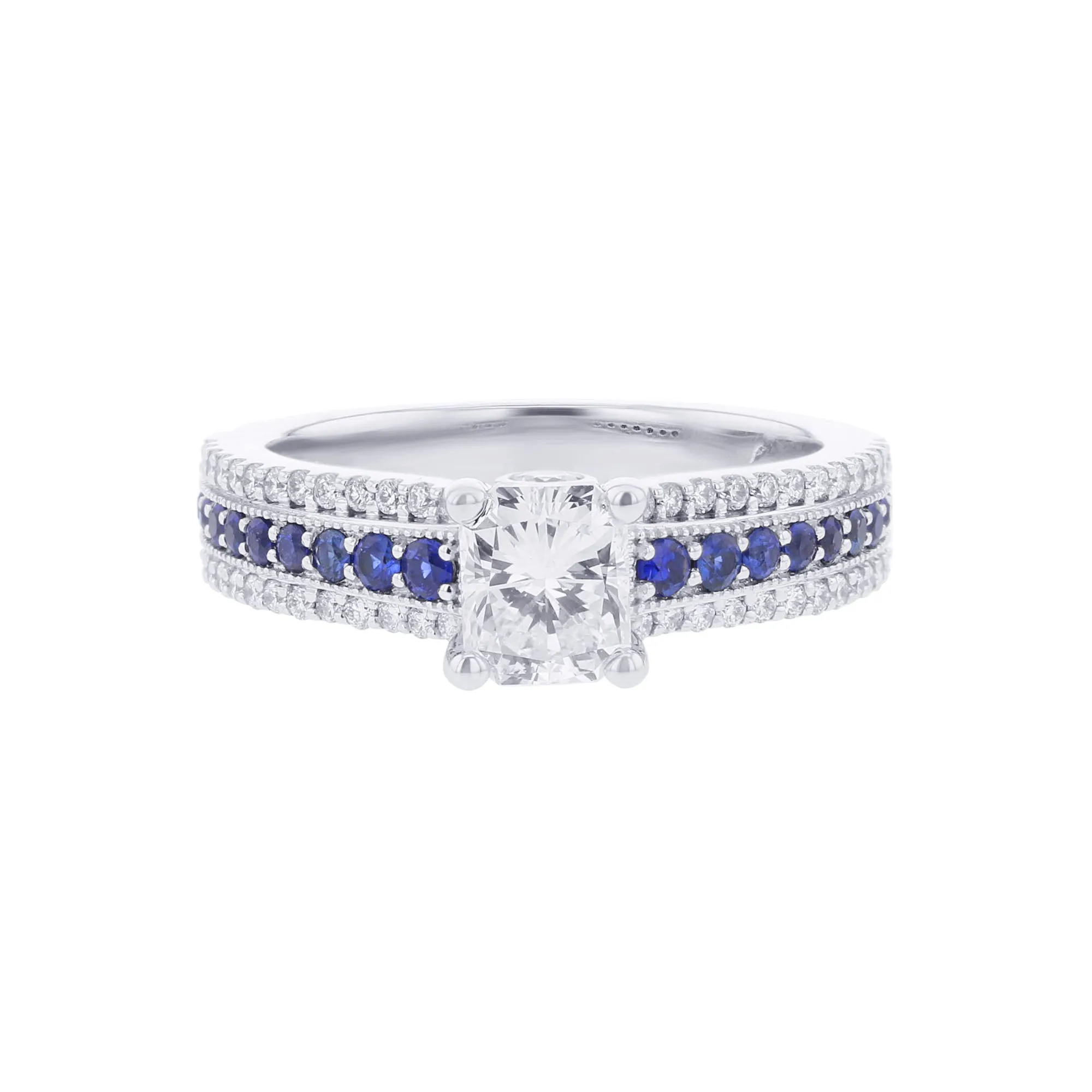 Bailey Ready for Love Diamond and Sapphire Engagement Ring