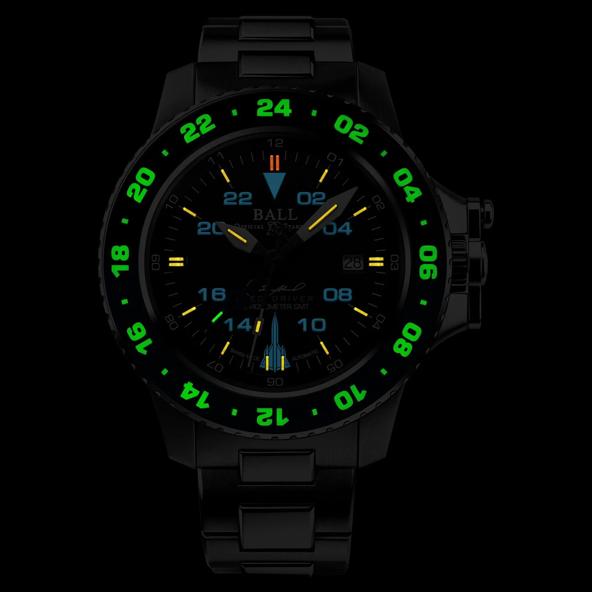 Ball Engineer Hydrocarbon AeroGMT Sled Driver Men's Black Watch DG2018C-S17C-BK