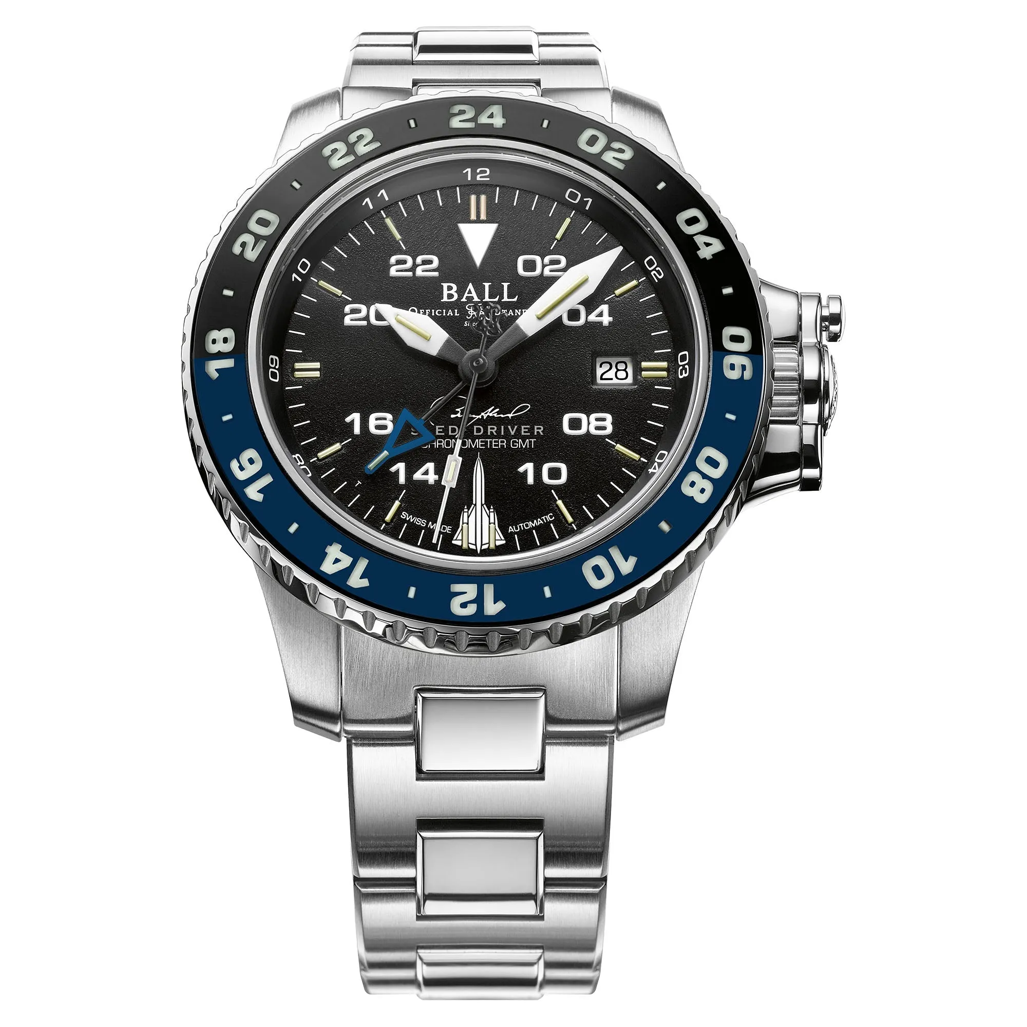 Ball Engineer Hydrocarbon AeroGMT Sled Driver Men's Black Watch DG2018C-S17C-BK
