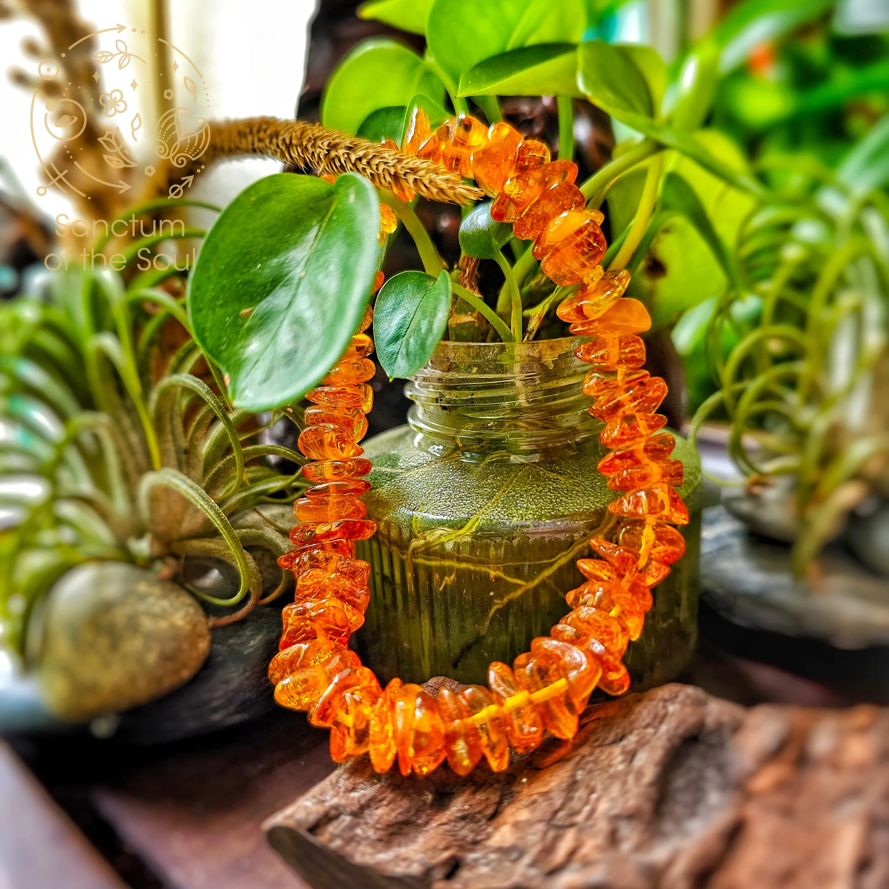 Baltic Amber Chip Bracelet