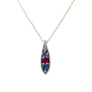Beeghly & Co. Silver Peas in a Pod Birthstone Necklace 86722