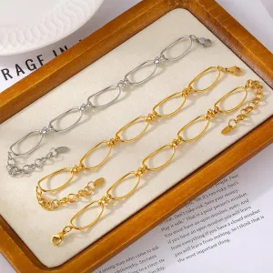 Big Chain Bracelet Titanium Steel 18K gold-plated