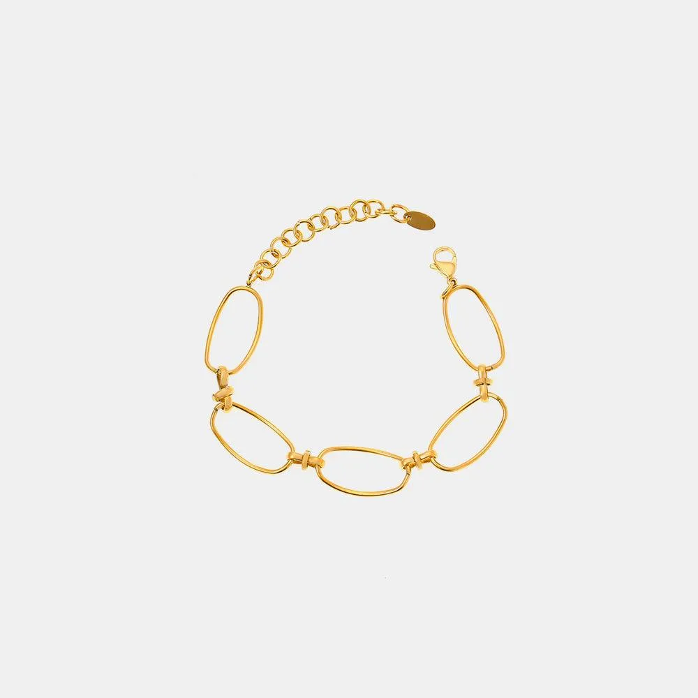 Big Chain Bracelet Titanium Steel 18K gold-plated