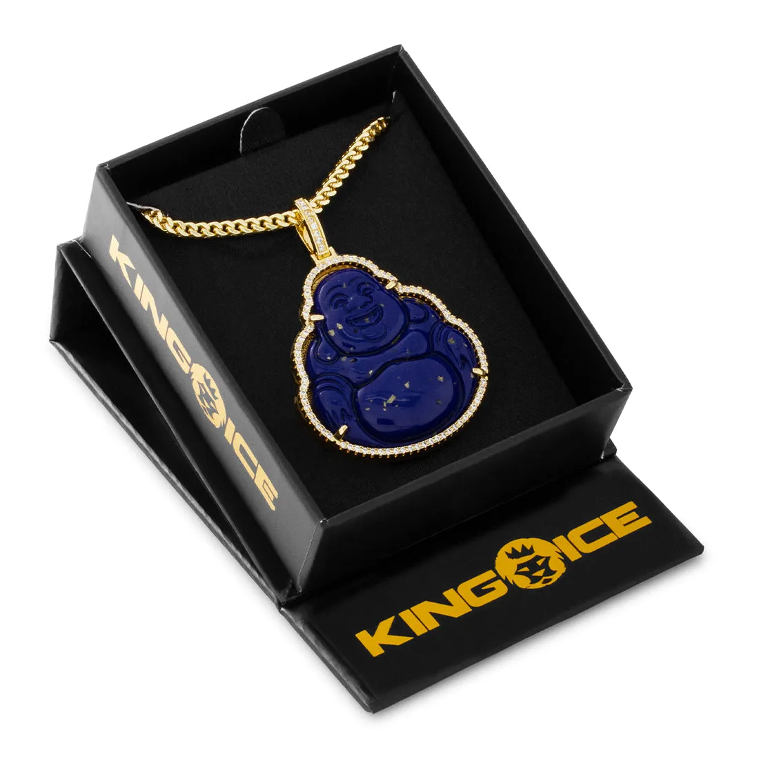 Blue Lapis Buddha Necklace