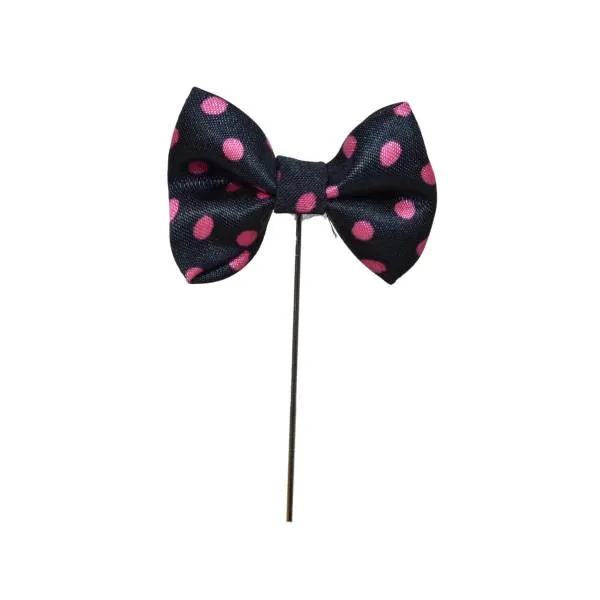 BOWTIE DOTTED BROOCH LAPEL PIN
