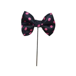BOWTIE DOTTED BROOCH LAPEL PIN