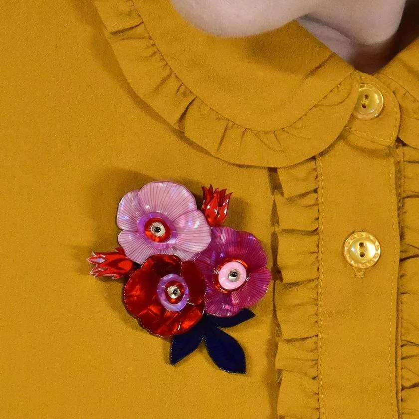 Call Me the Wild Rose Brooch