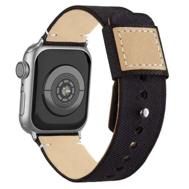 Canvas Nylon Series 7 6 5 High-Quality Leather Bracelet Correa Band