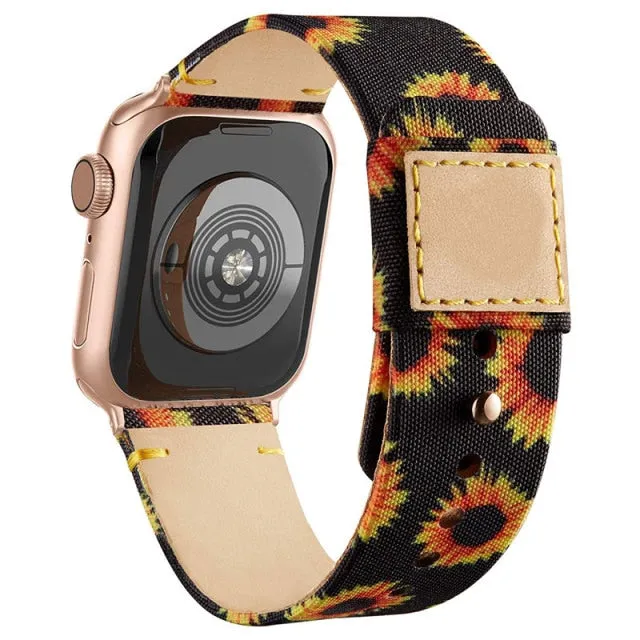 Canvas Nylon Series 7 6 5 High-Quality Leather Bracelet Correa Band
