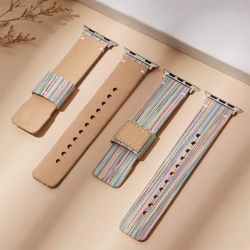 Canvas Nylon Series 7 6 5 High-Quality Leather Bracelet Correa Band