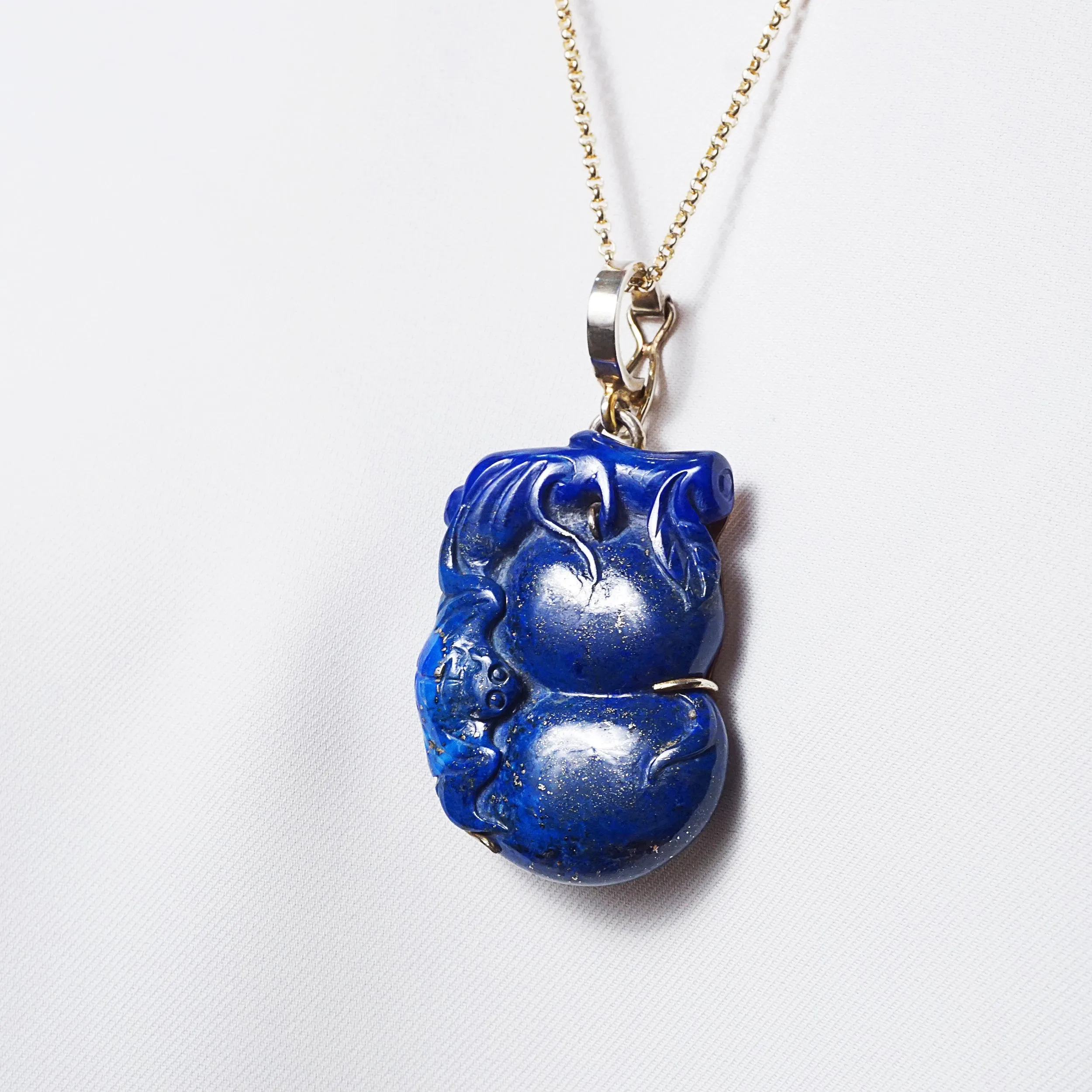 Carved Lapis Lazuli Bat