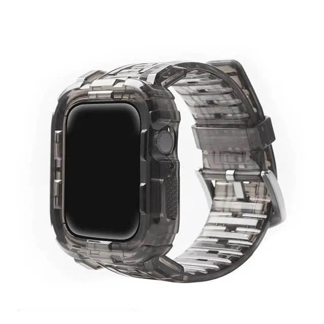 Case   Strap Series Transparent Silicone Waterproof Rubber Band