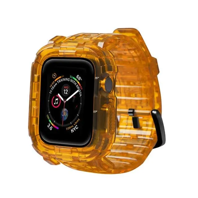 Case   Strap Series Transparent Silicone Waterproof Rubber Band