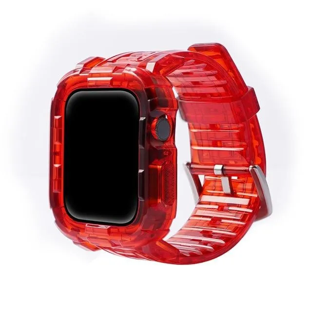 Case   Strap Series Transparent Silicone Waterproof Rubber Band