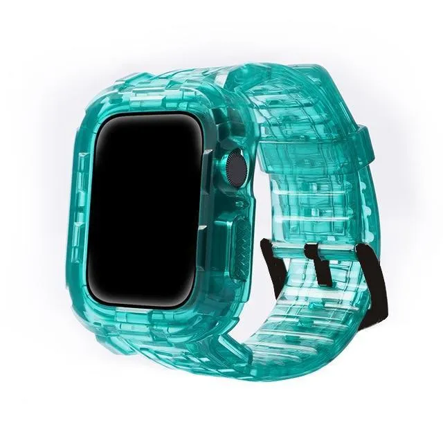Case   Strap Series Transparent Silicone Waterproof Rubber Band