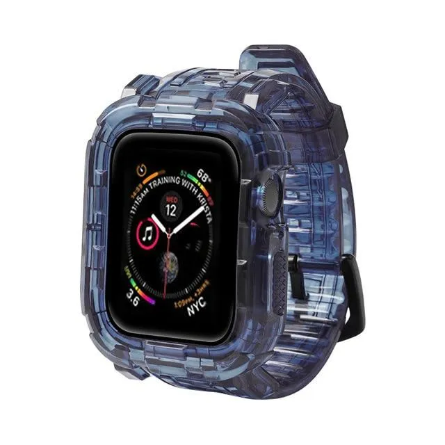 Case   Strap Series Transparent Silicone Waterproof Rubber Band