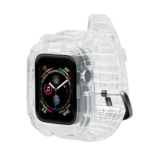 Case   Strap Series Transparent Silicone Waterproof Rubber Band