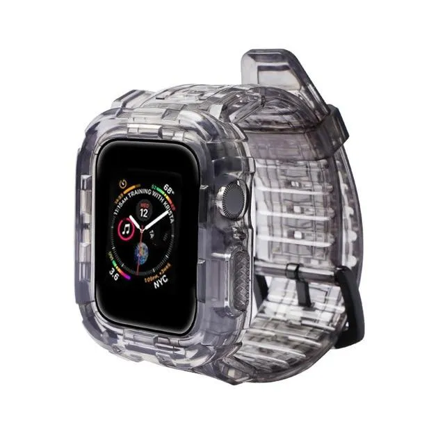 Case   Strap Series Transparent Silicone Waterproof Rubber Band