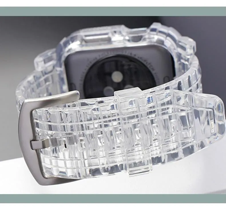 Case   Strap Series Transparent Silicone Waterproof Rubber Band