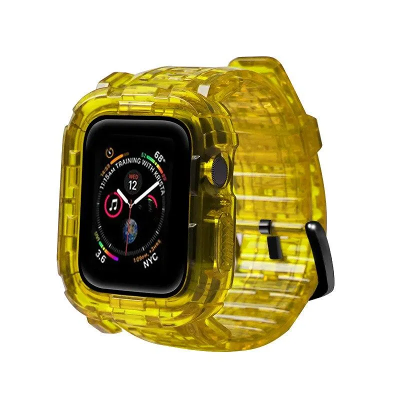 Case   Strap Series Transparent Silicone Waterproof Rubber Band