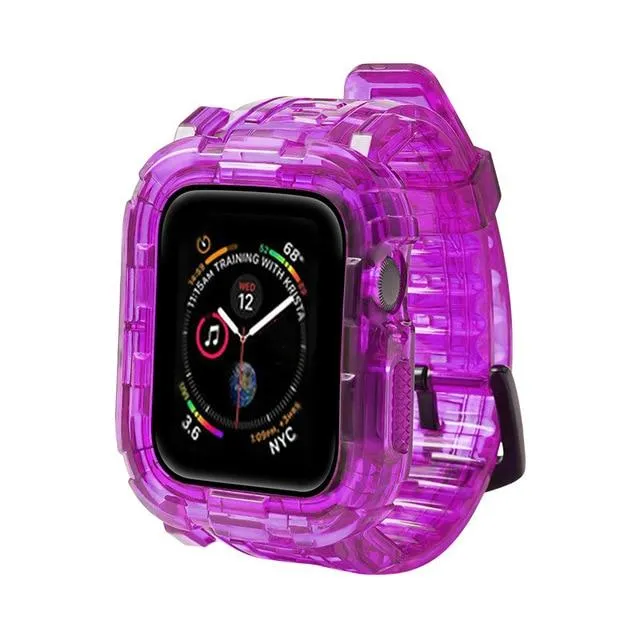 Case   Strap Series Transparent Silicone Waterproof Rubber Band