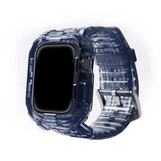 Case   Strap Series Transparent Silicone Waterproof Rubber Band