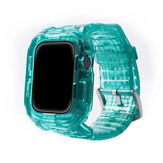 Case   Strap Series Transparent Silicone Waterproof Rubber Band